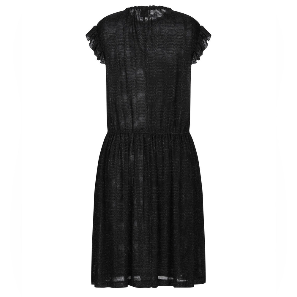 NWT MISSONI Black Gold Knit Dress with gold accent detail